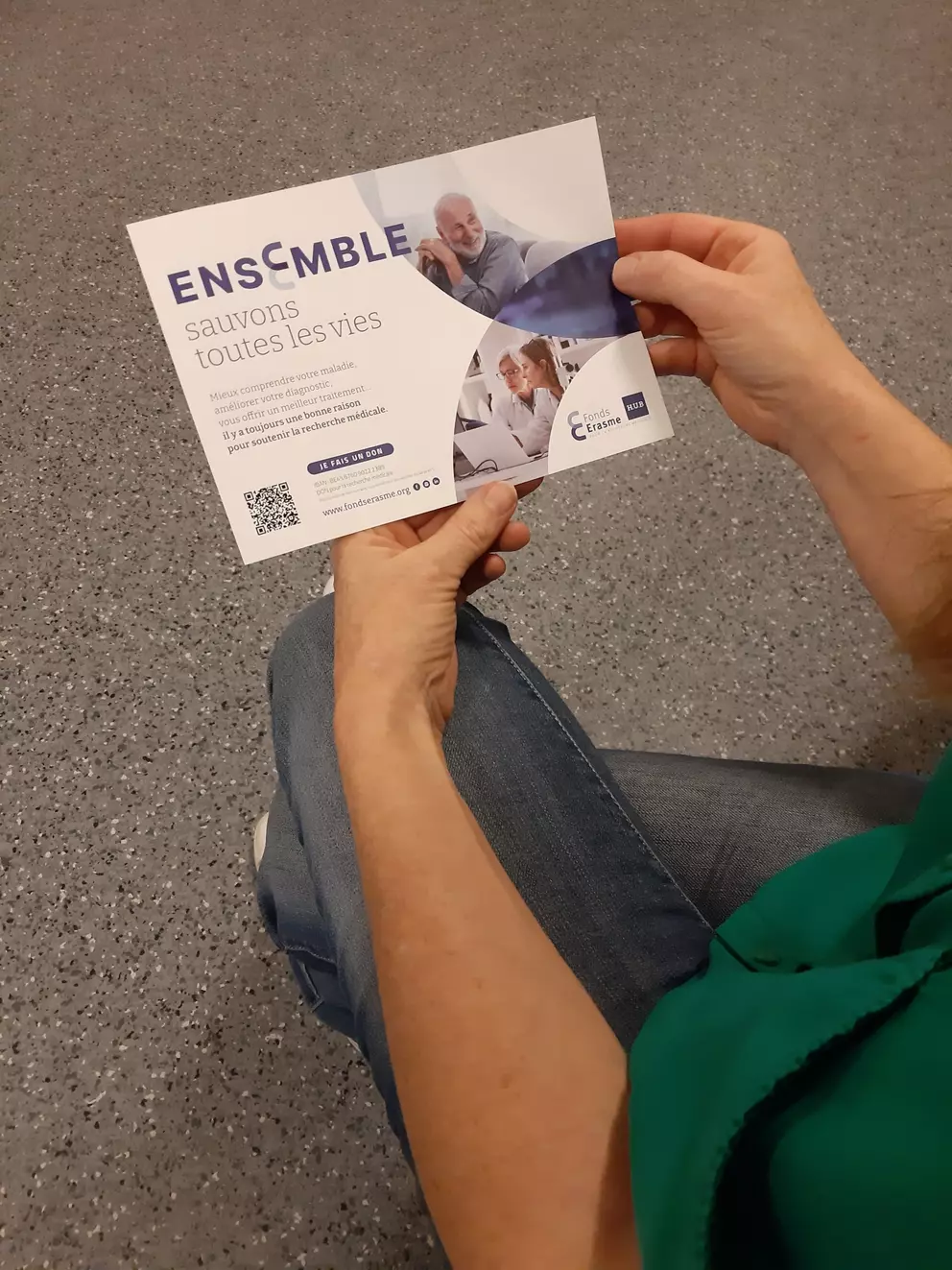 Patient avec un flyer